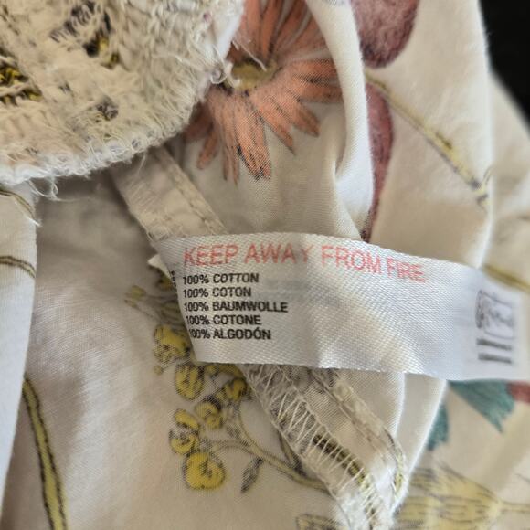 Anthropologie Dolphin Boxer Shorts Botanical Floral Elastic Waist Women Medium - Picture 11 of 12